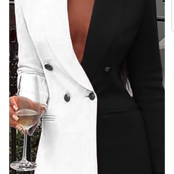 New Long Sleeve Blazer Dress Jkt - Picture 2 of 5